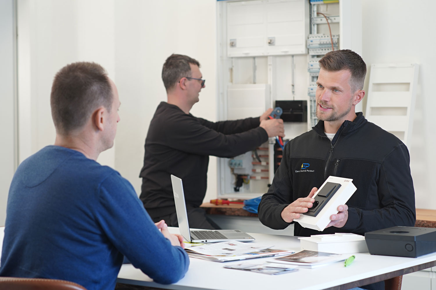 Kundenbesprechung Elektrotechnik Panosch